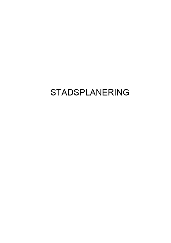 Stadsplanering – Sadiq